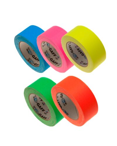 Glow Gaffatape - 48mm x 22,8m - Flere Farver