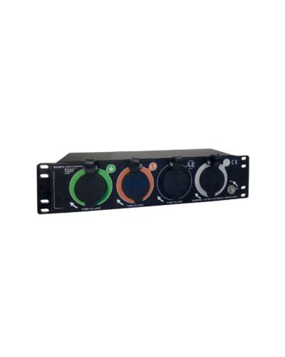 Powerlock Panel Drain (Han) 19" 2U Sequential Box 4x750A
