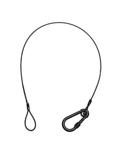 Sikkerhedswire - 15kg, 850mm Karabin Med Skruelås