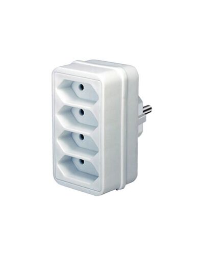 Adapter med 4 Euro-Stik