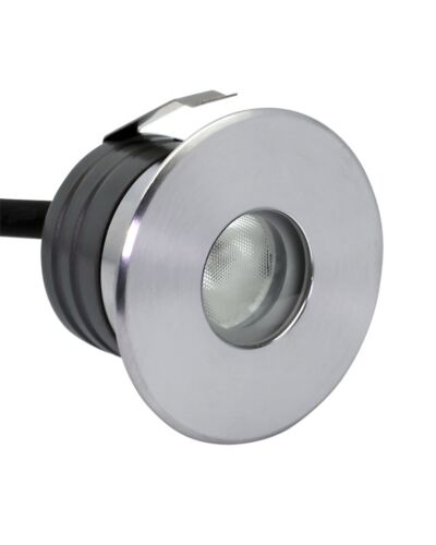 ProLED Nedgravningsspot, 3w Inground 1R Thin Mono, Varm Hvid (3.000K), Ø58, IP67, 24V