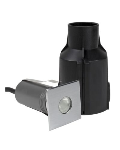 ProLED nedgravningsspot, 3w LED Inground 1S Mono, Varm Hvid (3.000K), 58x58, IP67, 24v