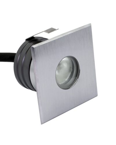 ProLED Nedgravningsspot, 3w Inground 1S Thin TriLED RGB, 58x58, IP67, 24V, C. Catode, 30°