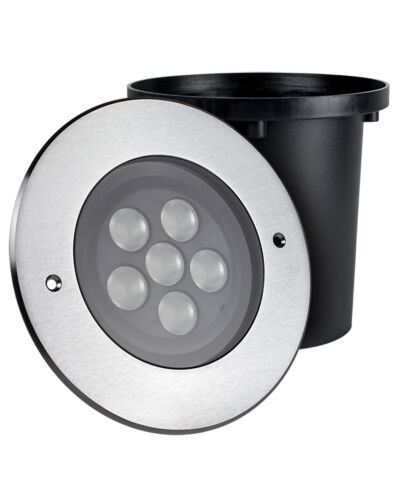 ProLED Nedgravningsspot, 13,5W Inground 6R Mono, Kold Hvid (6.500K), Ø173, IP67, 24V