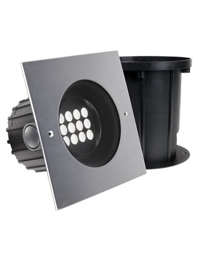 ProLED Nedgravningsspot, 24W Inground Advance RGB Large S, 250x250, IP67, 24V, C.Catode, 30°