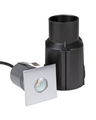 ProLED Nedgravningsspot, 5W Inground COB5 S Mono, Varm Hvid (3.000K), 66x66, IP67, 24V, 30°