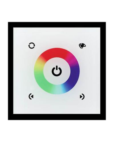 PROLED GLASS TOUCH PWM DÆMPER RGB - 3x4A 12-24V – CA - Hvid