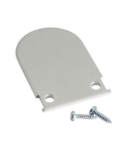 End Cap til Aluminium Skinne – M/O-Line Standard Med Round Cover, flere farver