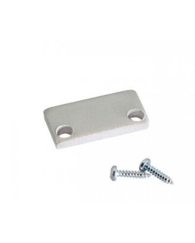 End Cap til Aluminium Skinne - S-Line Low Med Flat Cover