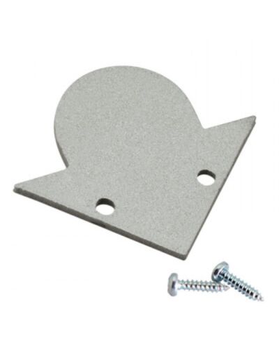 End Cap til Aluminium Skinne - S-Line Corner Med Round Cover, flere farver