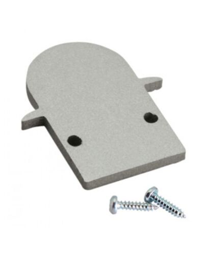 End Cap til Aluminium Skinne - S-Line Rec Med Round Cover, flere farver