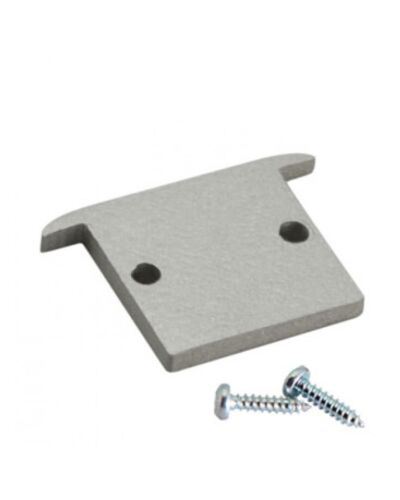 End Cap til Aluminium Skinne - S-Line Rec Med Flat Cover, flere farver