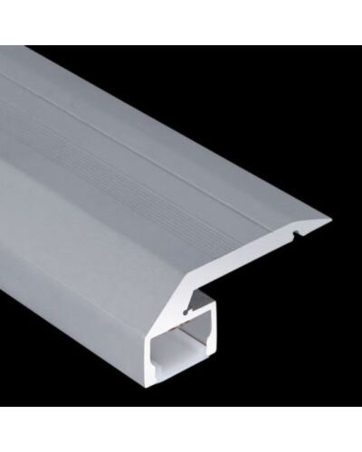 Aluminium Skinne 2 Meter - S-Line Step Down - Til PROLED Flex Strips, Flere farver