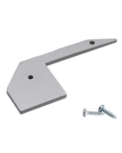 End Cap til Aluminium Skinne - S-Line Step Down Med Flat Cover, Flere farver