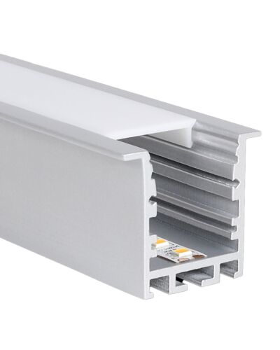 Aluminium Skinne 2 Meter - M-Line Rec 24 ST - Til PROLED Flex Strips, Flere Farver