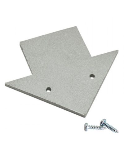 End Cap til Aluminium Skinne - M-Line Corner Med Square Cover, flere farver