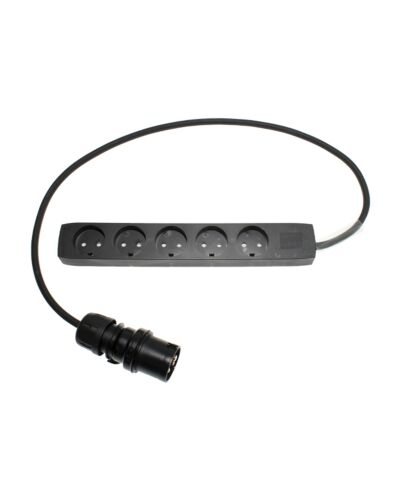 Adaptor 3P CEE Han -> DK/J 5 Stikdåse, Flere Længder