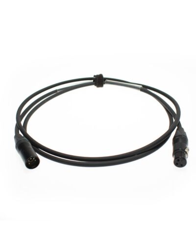 XLR Adapter med 3 Pol Han -> 5 Pol Hun, 30cm kabel