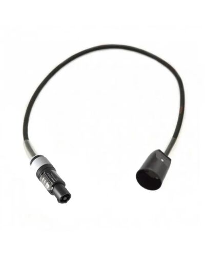 Adapter Powercon grå -> DK hun med jord 1m