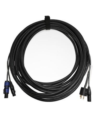 Multikabel - DK -> powerCON + 1 x DMX 5Pol - (10-40 meter)