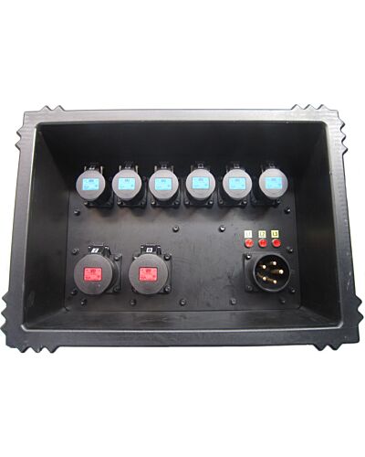 PD BOX 32A -> 2X16A, 6X16A.3P. BLACK CEE