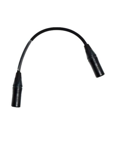 XLR Adapter med 3 Pol Han -> 5 Pol Han, 30cm kabel