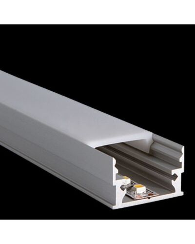 Aluminium Skinne 2 Meter - M-Line Low - Til PROLED Flex Strips, flere farver