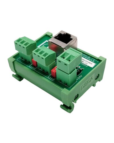 Audac ARJ12P Junction Box, RJ45 2 x 3-pin Terminal Block
