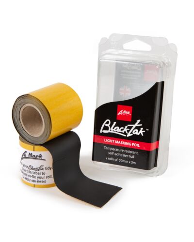 Mask Foil varmeresistent tape 2 stk. 50mm x 5m, Blacktak
