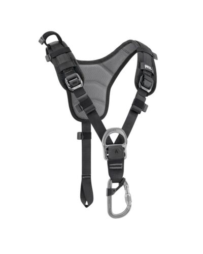 Petzl Chest Harness Top - Sort/Gul