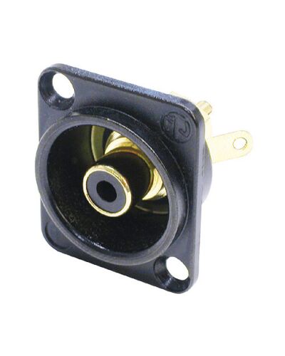 Neutrik NF2D-B-0 Phono Chassis - Hun, Sort