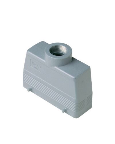 ILME 24 Pol Kabelhus m/ 4 pegs, 1x M25 lige indgang, Lav - Grå