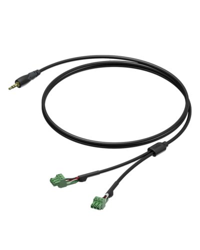 PROCAB Mini Jack Stereo - 2x Terminal blok, (1,5m-3m)