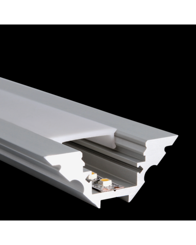 Aluminium Skinne 2 Meter - M-Line Corner - Til PROLED Flex Strips, Flere farver