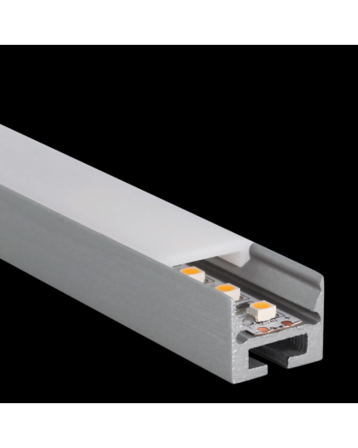 Aluminium Skinne 2 Meter - S-Line Low 24 - Til PROLED Flex Strips