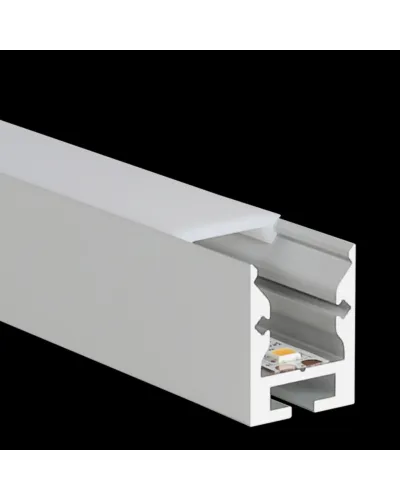 Aluminium Skinne 2 Meter - S-Line Standard 24 - Til PROLED Flex Strips, Flere Farver