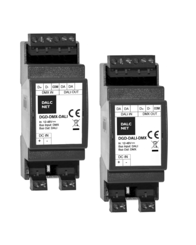 DMX -> DALI konverter 64 kanaler, DIN Mount