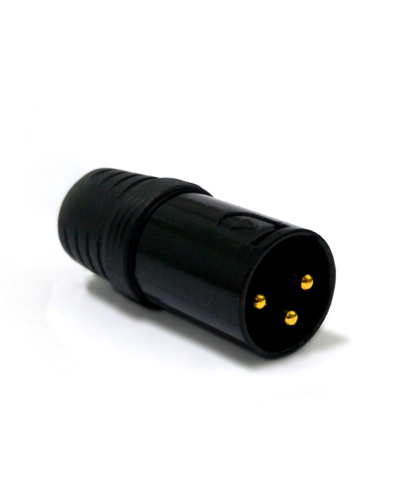 DMX Terminering 3 POL. XLR Han, Sort