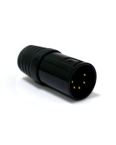 DMX Terminering 5 POL. XLR Han, Sort