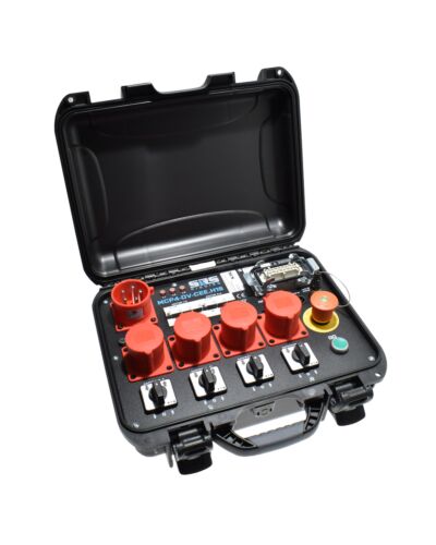 Kranstyring i kuffert, 4CH. DC 4P CEE+16P 