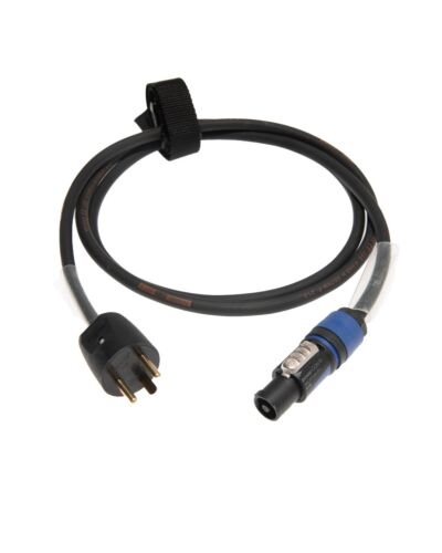 Adapter Kabel DK han til Powercon Hun Blå