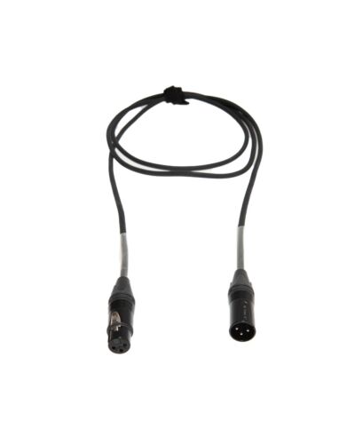 Mikrofonkabel med 3 Pol XLR stik, Sort (1 - 50 meter)
