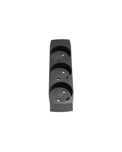 3-Stikdåse med jord, Sort