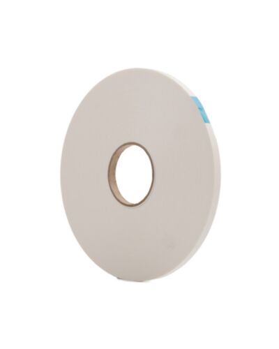 Dobbeltklæbende skumtape, 12mm x 50m, Hvid