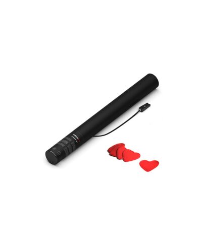 MAGICFX Elektrisk Konfettirør 50cm - Hjerte konfetti Bionedbrydeligt - Flere Farver