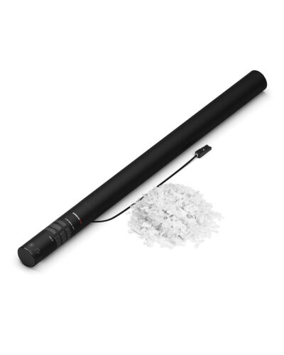 MAGICFX Elektrisk Konfettirør 80cm - Snefnug Konfetti Bionedbrydeligt - Hvid