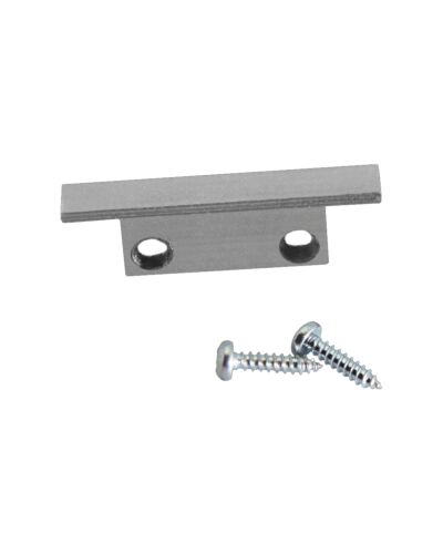 End Cap til Aluminium Skinne - S-Line Flat Rec Med Flat Cover, flere farver