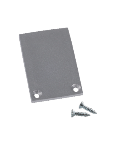 End cap til aluminium skinne - Square M-Line Extra Low 24, flere farver