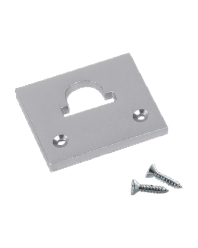 End Cap til Aluminium Skinne, med hul – M/O-Line Standard Med Flat Cover, flere farver