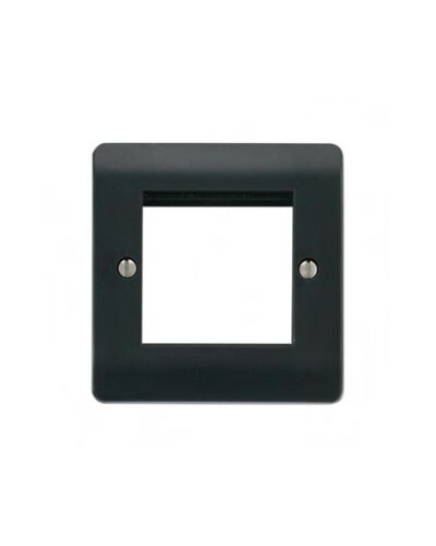 Euro ramme 1 modul, 86x86 mm, sort